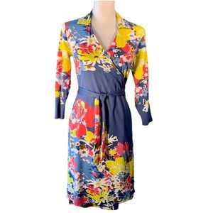 J.McLaughlin S wrap dress with floral pattern